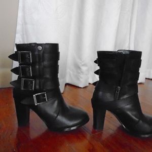 Harley Davidson Fayette Leather Ankle Booties 5.5